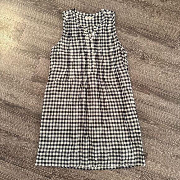 Faherty Isha Sleeveless Gingham Shift Dress - Picture 1 of 7